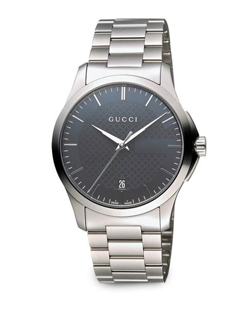 gucci g timeless stainless steel mesh men's watch|gucci 126.2 men's wrist watch.